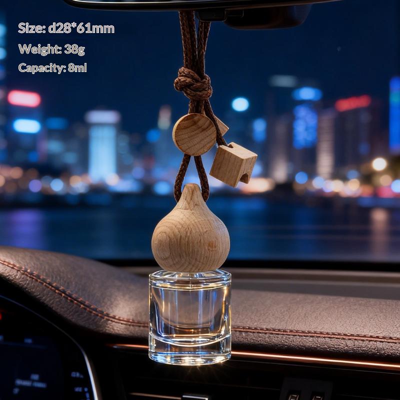 1Pcs Aromatherapy Essential Oil Bottle Hanging Car Perfume Bottle Ornament Auto Air Freshener Car Decoration Interior For Home
