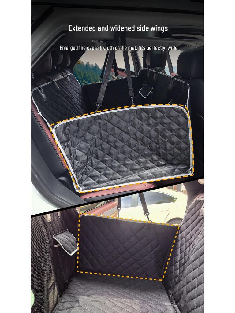Anti-Dirty Dog Car Seat Cushion & Mat - Pet Bed for Rear Seat