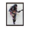 Guitar Master Poster Guitar Master Poster, 30X40 Cm, Dark Brown Wooden Frame, 230 Gsm Matte Paper