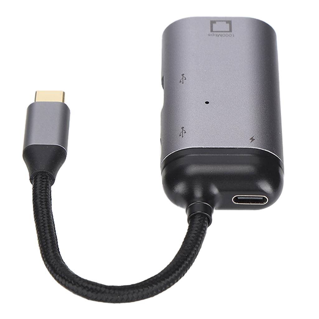 Multi Functional 3in1 Type C Adapter Type C Male to RJ45 PD USB A Female Adapter