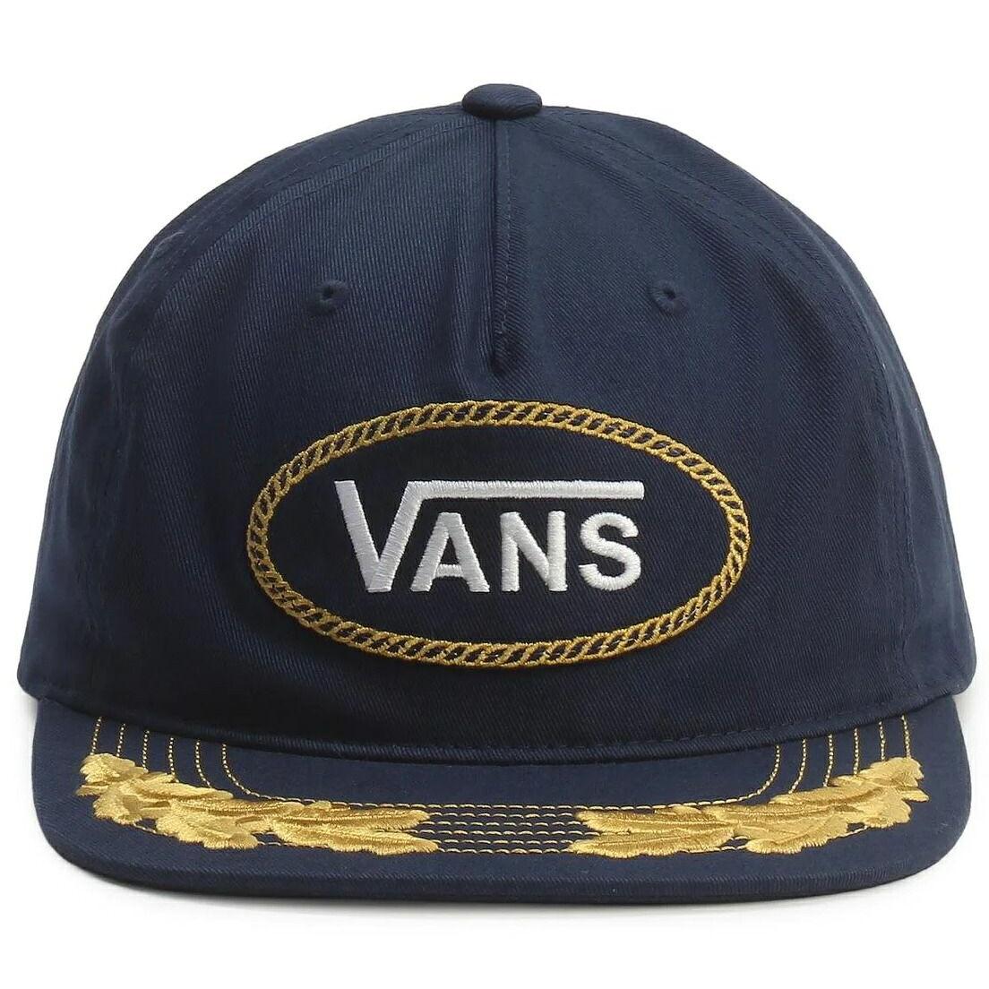Used Vans Captain Van Doren Snapback Hat Cap Navy Cap Free Shipping