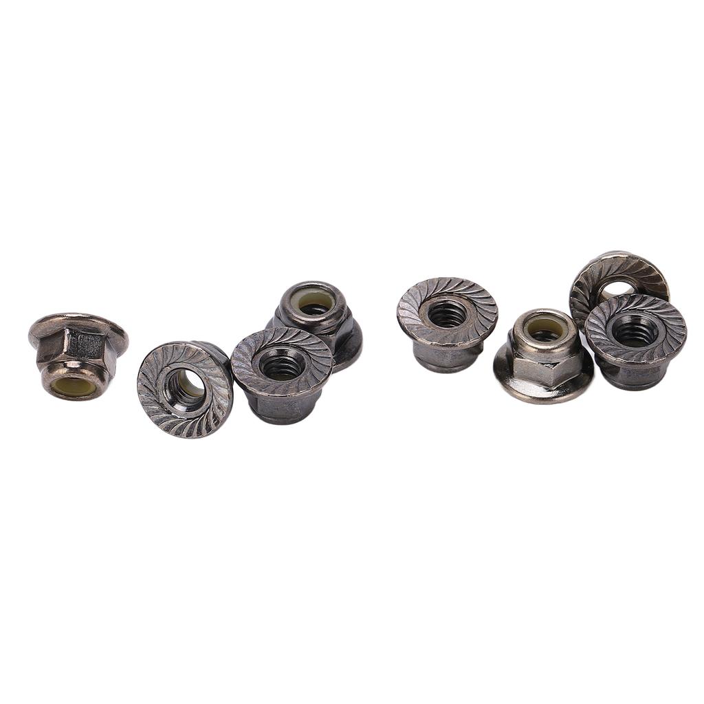 8PCS Metal M4 Wheel Lock Nut Flange Nylon Lock Nuts for Typhon 1Celsius10 RC Car Parts