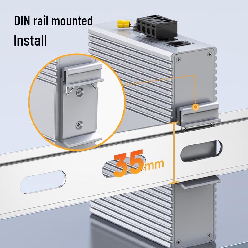 itcom Industrial Gigabit POE Fiber Optic Converter