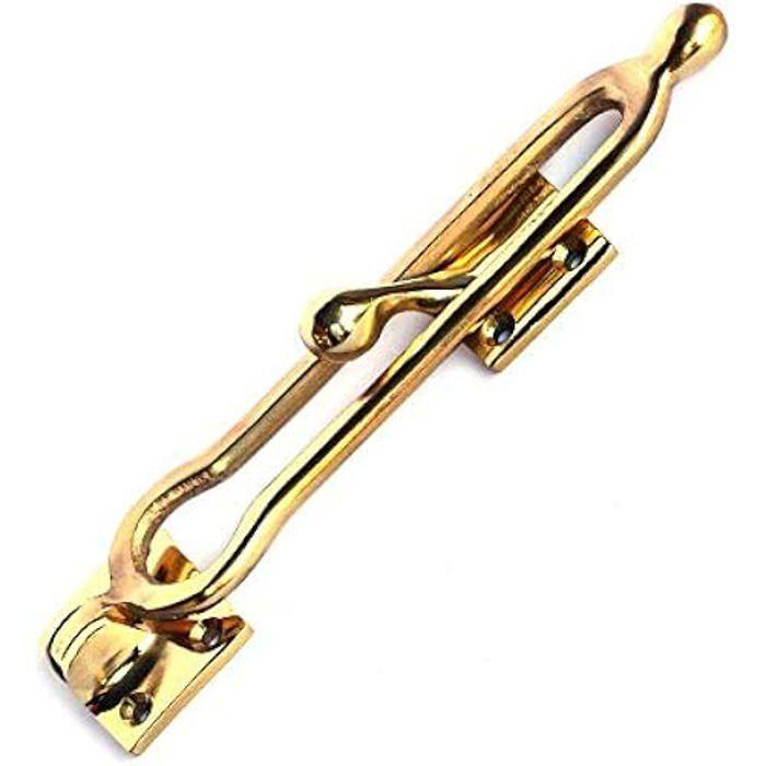 Retenchette De Porte - EDM - Laiton Poli - Jaune - 1 Unité - Réducteur De Porte