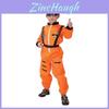 Astronauten Cosplay Kostüm für Kinder Polyesteranzug mit Raumanzugdesign für Halloween-Partys