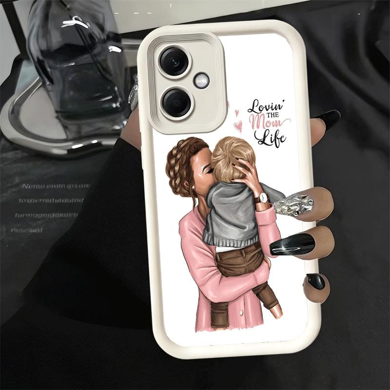 Phone Case for Xiaomi Redmi Note 15 14 13 Pro Plus Baby Mom Girls Shell 12S 11 11S 11T 5G 14S Soft Silicone Funda
