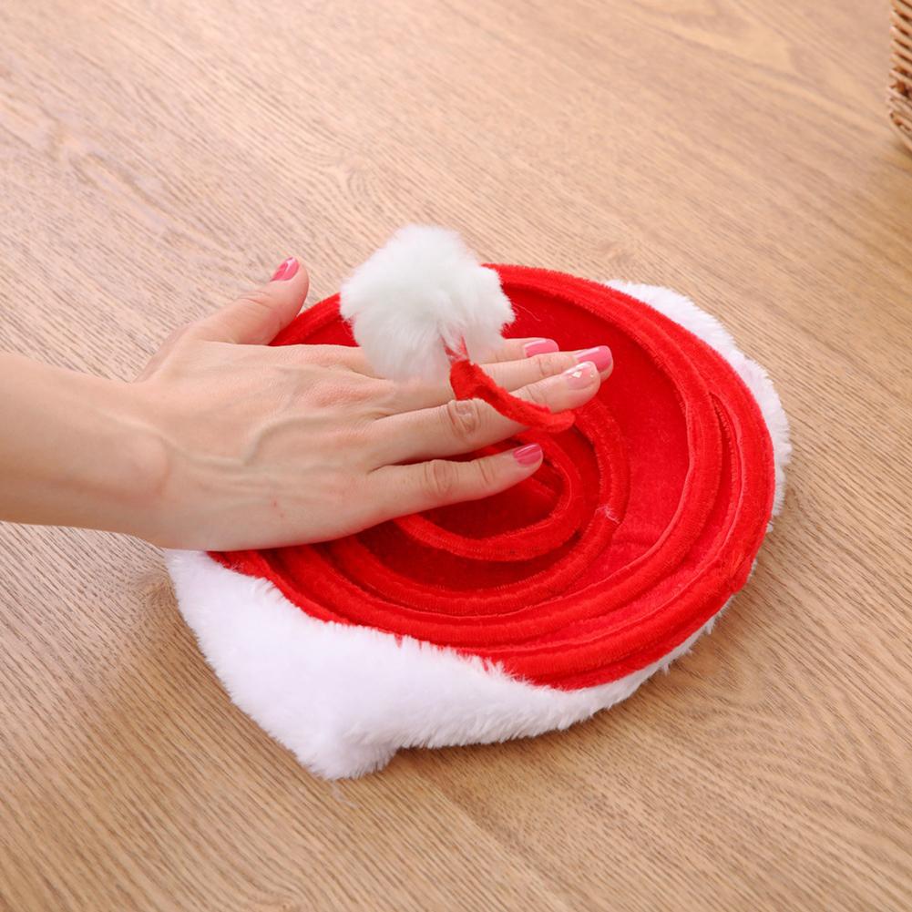 Christmas Decoration Hat Red Spring Hat Xmas Santa Cap Party Accessories