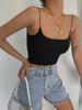 Tank Top Solid Halter Crop Tops Women Summer Camis Backless Camisole Fashion Casual Tube Female Sleeveless Cropped Vest
