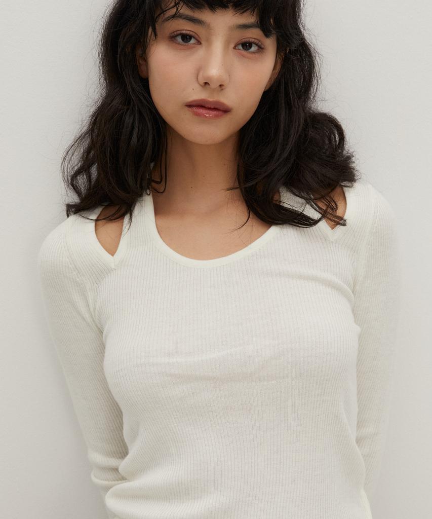 RAVEROUS Cutwork Sweater White
