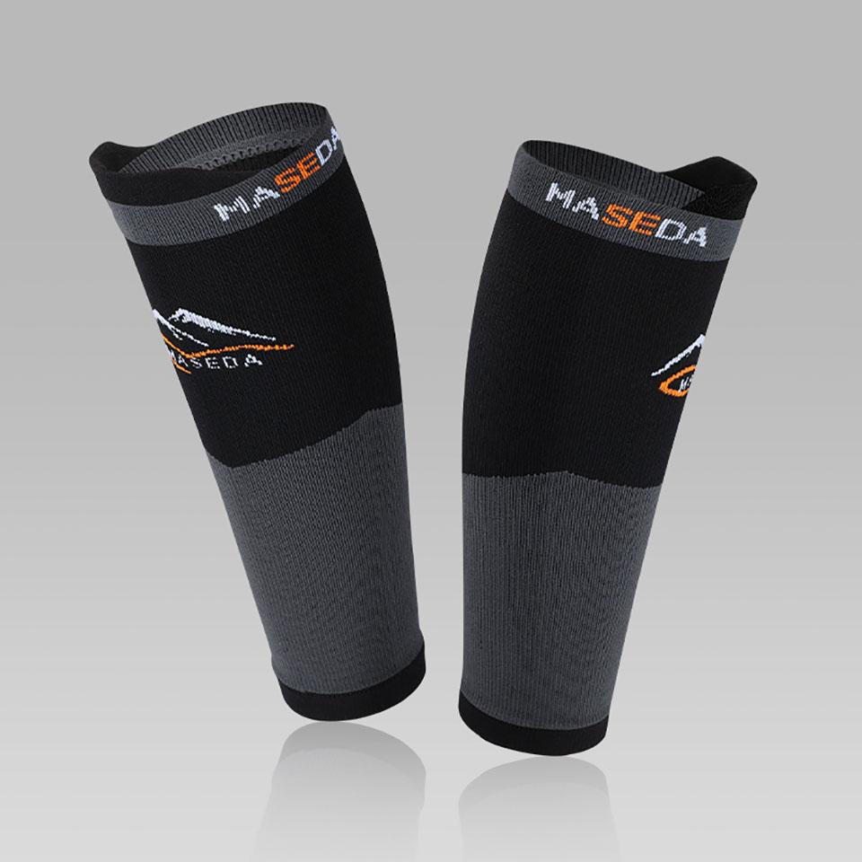 Gobygo 1Pair Athletic Compression Shin Guards Outdoor Riding Stretch Calf Protectors Breathable Compression Calf Socks Men Women