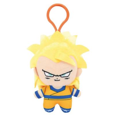 Dragon Ball DAIMA Super Saiyan 3 Son Goku [Mini] Chibi Plüsch Maskottchen mit Plastikhaken