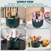 5 Slot 360° Rotating Makeup Brushes Holder Organizer Multi-Functional Desk Storage Cosmetics Storage for Vanity Desktop Bathroom