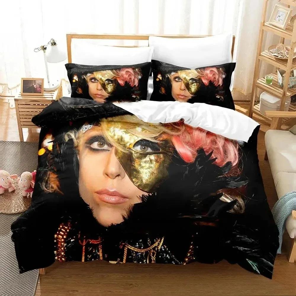 Fashion L-Lady G-Gaga Bedding Dormitory Sheets 2/3-piece Bedding Set Three-piece Soft Warm Bedding Set
