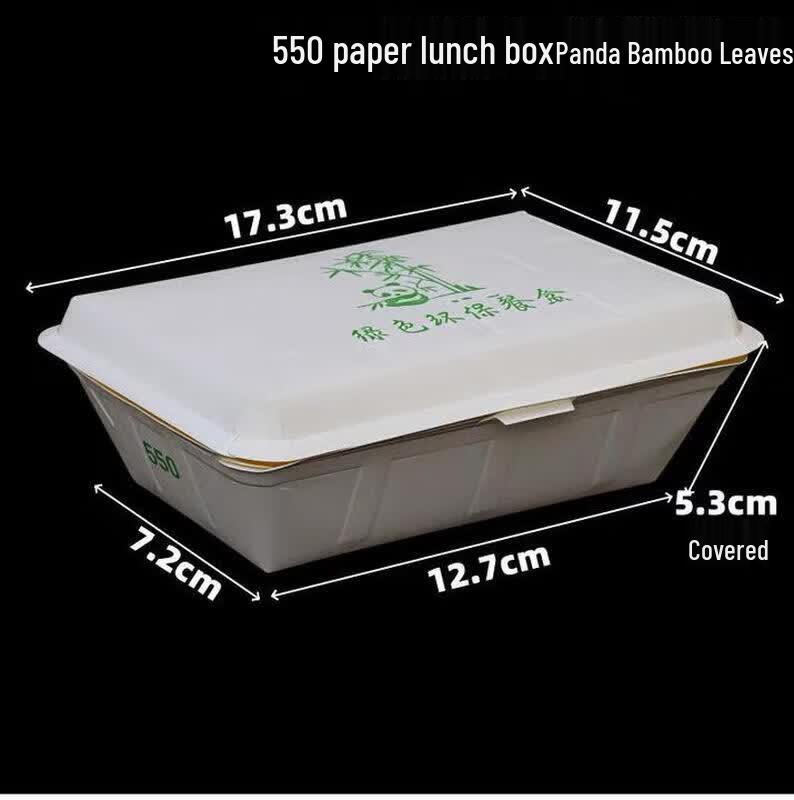 Disposable Rectangular Lunch Box with Lid