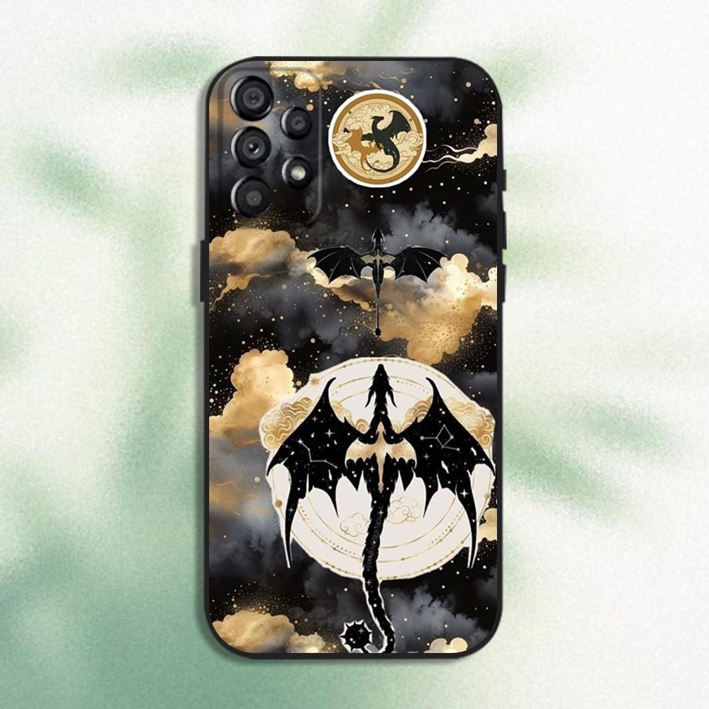 F-Fourth W-Wing Dragon Phone Case For Samsung Galaxy A20,A21s,A22,A31,A32,A52,A53,A72,73,A80 Soft Black Cover
