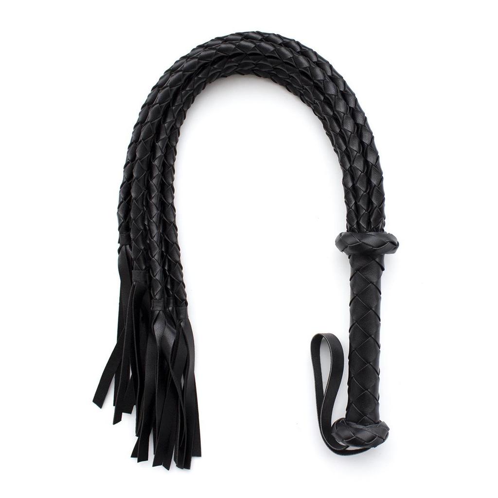 Adult Leather Dominance Whip, 8-Strand Design for Men and Women