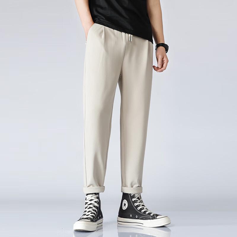 SNOWFLYING Men's 2025 Business Casual Straight-Leg Pants