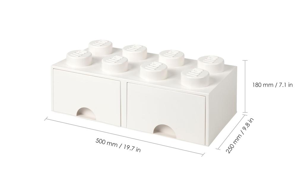 LEGO Brick Drawer 8 White 40061735