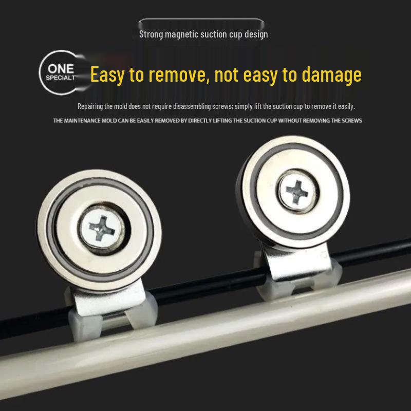 Automatic Retractable Mold Protection Curtain, Transparent & Thickened with Strong Magnets, Splash & Drop-Proof for Injection Molding Machines.