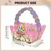 12x Easter Baskets Colorful Decorative Theme Empty for Birthday Holiday Party Favors Handheld
