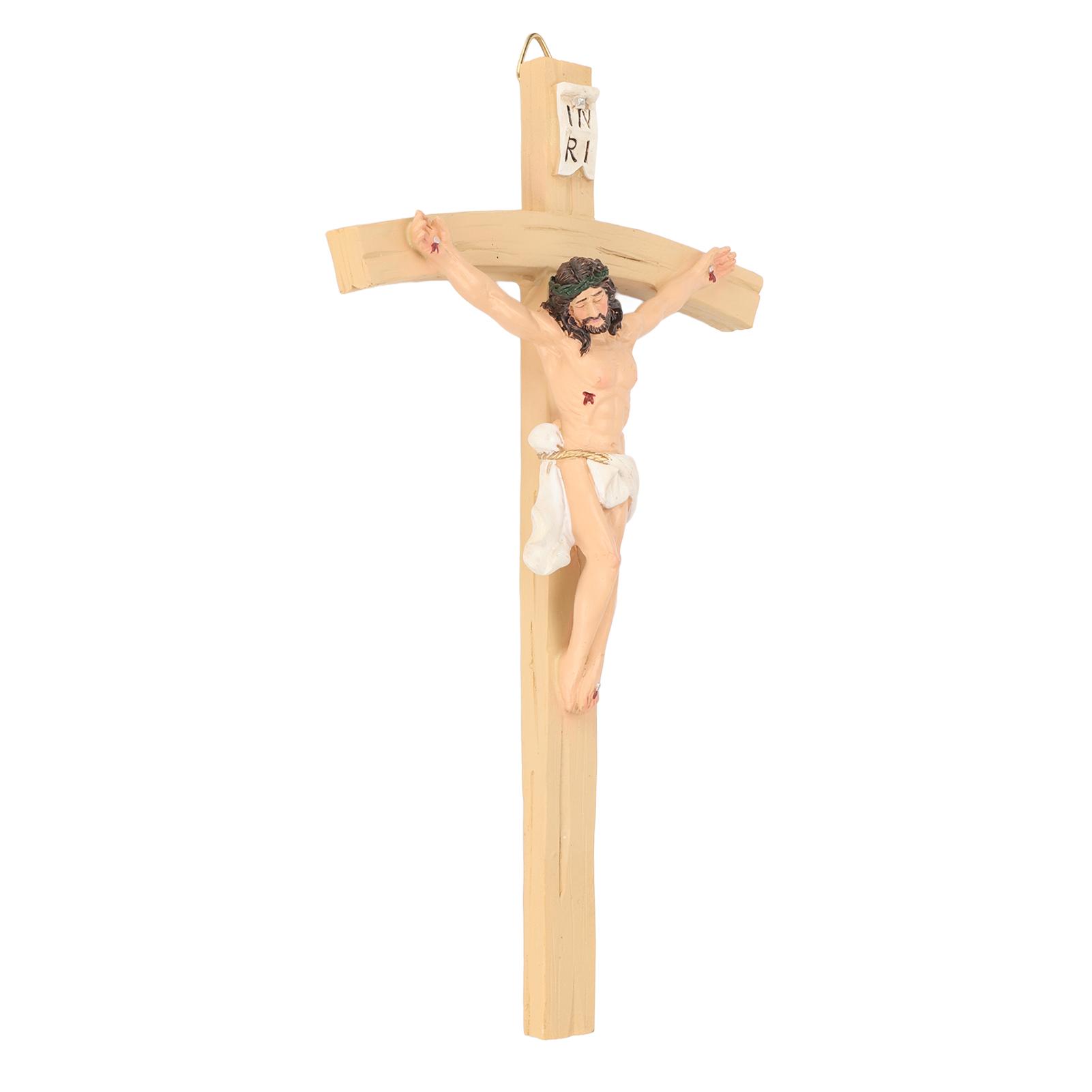 

Jesus Christ Crucifix Handcrafted Exquisite Details Crucifix Wall Cross for Home Decoration Gift Collection