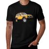 A yellow wrecked and abandoned car TShirt UV Protection Outdoor Tee Shirt
