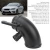 Highflow Inlet Turbo Elbow Pipe KD1088BK Sealed Black Rust Proof Replacement For MK7 Sportwagen Gen3 2.0T