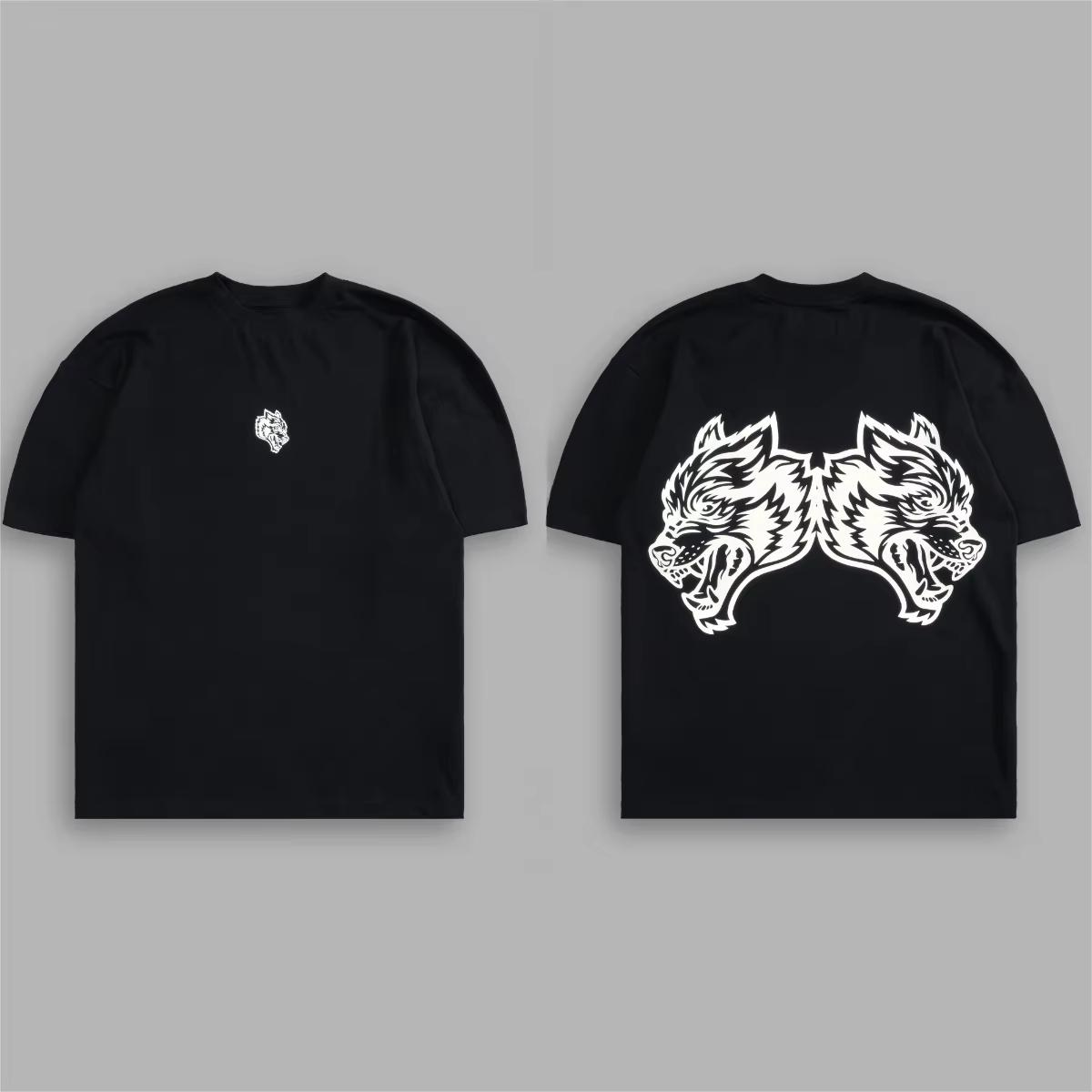 

Футболка Darc Wolf Sport Футболка з великим принтом Тренувальна футболка для спортзалу Фітнес Чоловіча з коротким рукавом Повсякденна Жіночі футболки Футболки Darc Wolves M