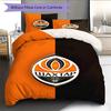 FC Shakhtar Donetsk TappetoMotivo Biancheria da Letto Trapunta Set Copripiumino Federa Decorazione Casa Regalo di Compleanno (1 * copripiumino + 2 * federa, senza nucleo)