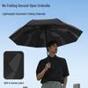 Black Magic Auto-Close Memory Umbrella: Compact, Foldable, Ideal for Business and Gifts