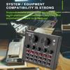 V8 Audio Mixer USB External Sound Cardof Headset Microphone Live Broadcast Sound Card for Mobile Phone Computer Sound Card