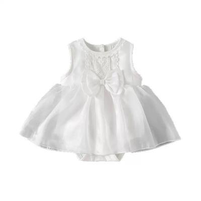 Korean Style Toddler Flower Girl Lace Princess Dress for One-Year-Olds