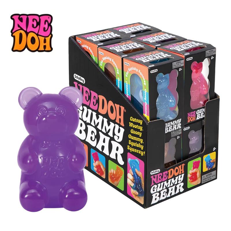 Favorite Toy Unisex Nee Doh Cute Bear Maltose Sensory Squeeze Fidget Toy Colorful Desk Decoration Stress Relief