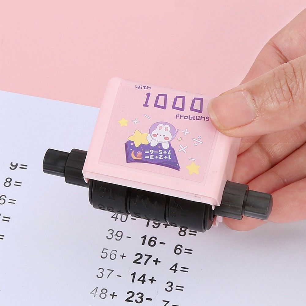Reusable Number Rolling Stamp Math Calculation Exercises Addition and Subtraction