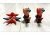 Set 7 Pokemon Kids Deoxys Figure Finger Puppet PVC Bandai Vintage Toy Japan