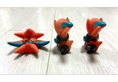 Set 7 Pokemon Kids Deoxys Figure Finger Puppet PVC Bandai Vintage Toy Japan