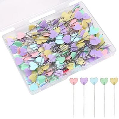 200PCS/BOX Multicolor Sewing Marker Needle Professional Precision Fixed Pin Love Hearts DIY Quilting Pins Dressmaker