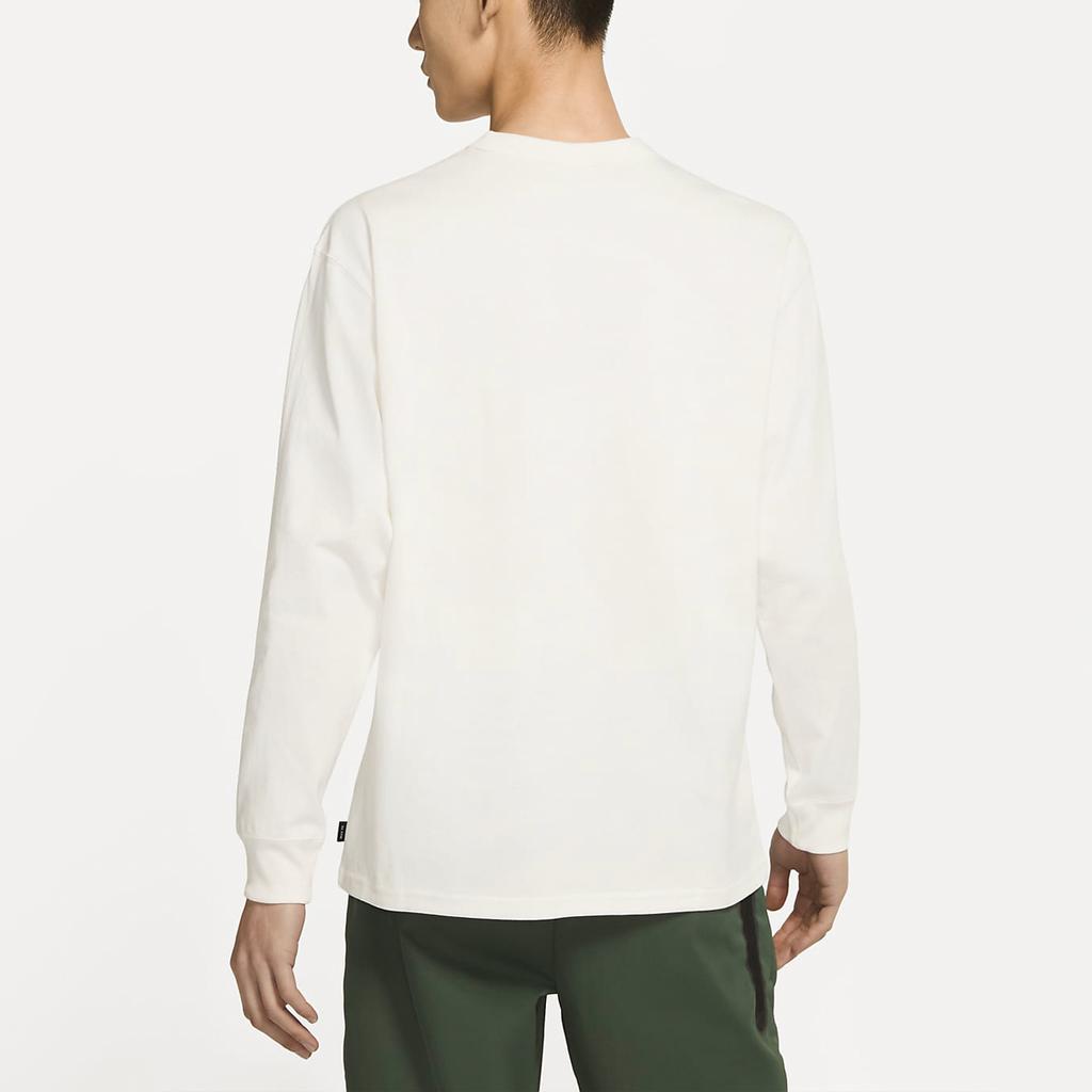 Nike T Shirts Men's Sail White Crew Neck Moderate Straight Fit DD3875-133