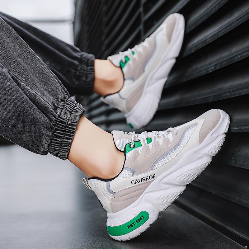 Mens Walking Running Comfy Tennis Shoes Adult Fashion Sneakers Ventilate Simplicity Versatile Driving Shoes Man