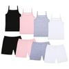 Kids Girls Solid Color Camisole and Short Set Summer Clothes