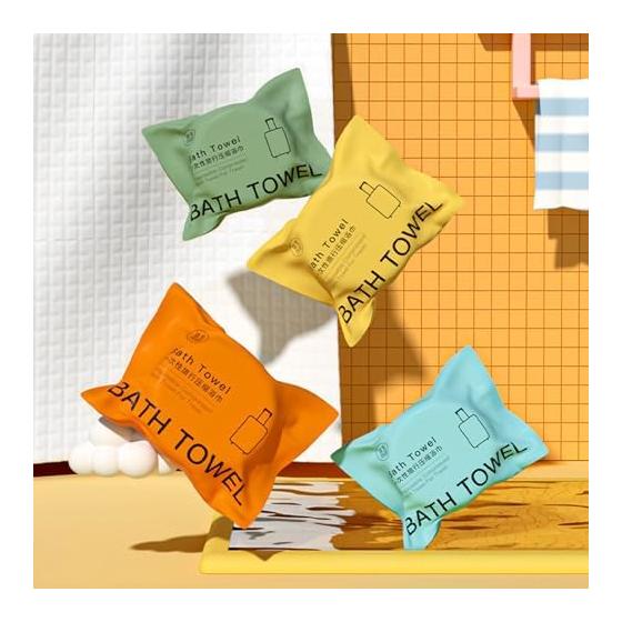 Compressed Bath Towel 70x140cm Disposable Cleansing Towel Outdoor Travel Cotton Portable Hotel Thickened Cloth Shower Towel Wrap