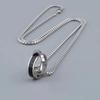 Men's Hip-Hop Titanium Steel Interlocking Double-Ring Necklace - Niche Design Sweater Chain Pendant for Women