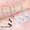 Star Glitter Gel Eyeshadow Palette with Crystal Sparkles Eyelid Patches - No Glue Needed