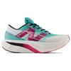 New Balance FuelCell SuperComp Elite v4 TCS NYC Marathon მამაკაცის სნიკერები ციანისფერი კიბერ-ნეფრიტისფერი თეთრი MRCELNY4