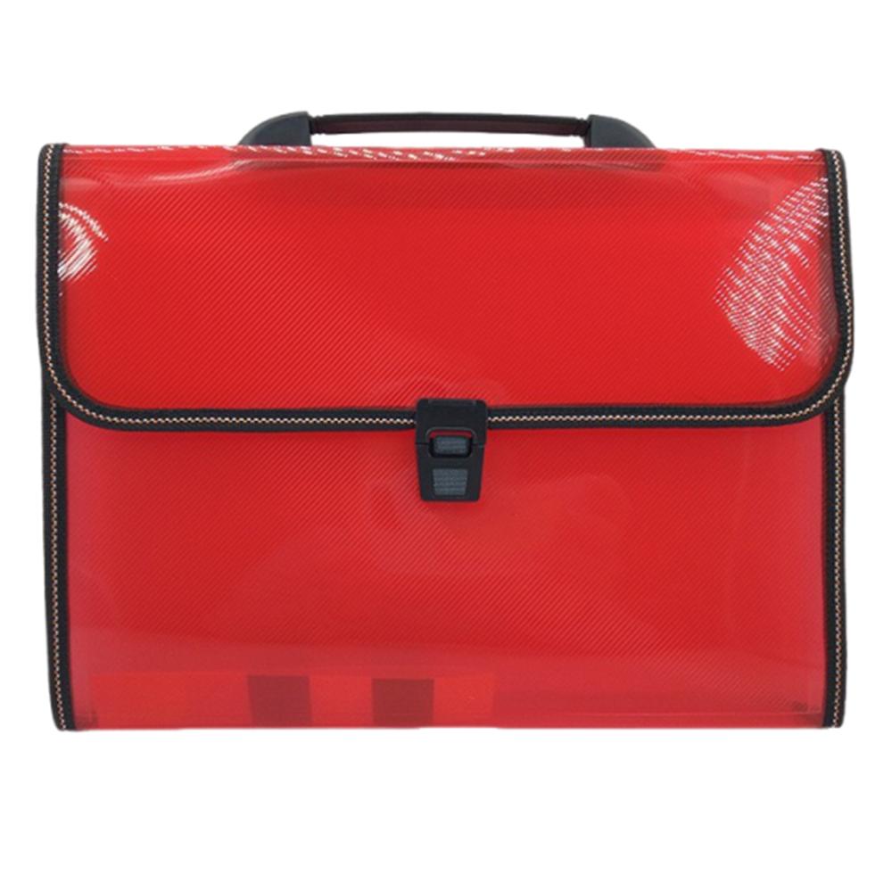 13 Pocket Handheld File Bag Dustproof Accordion File Folder  School Office Supplies