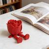 Yousheng 3D Printed Rose Figurine with Articulated Legs Movable Joints Flower Fidget Toy Desktop Decoration Ornament Mother's Day Valentine's Day Gift