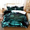 Uzumaki Naruto Bedding Set Quilt Cover Sasuke Cartoon Anime Bed Bedroom Duvet Cover Beddings Suit Kids Boys Birthday Gifts