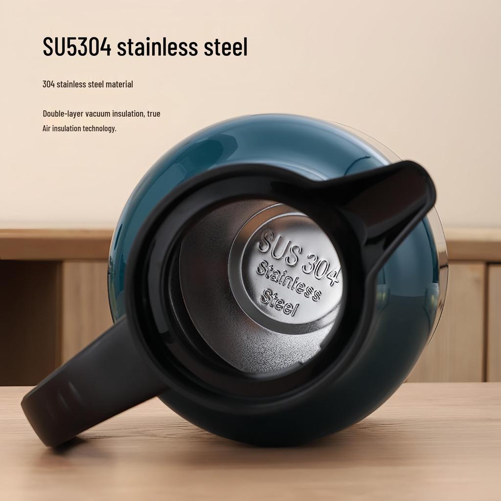 304 Stainless Steel Double-Layer Vacuum Insulated Hot Water Bottle - Large Capacity Flask for Home and Hotel