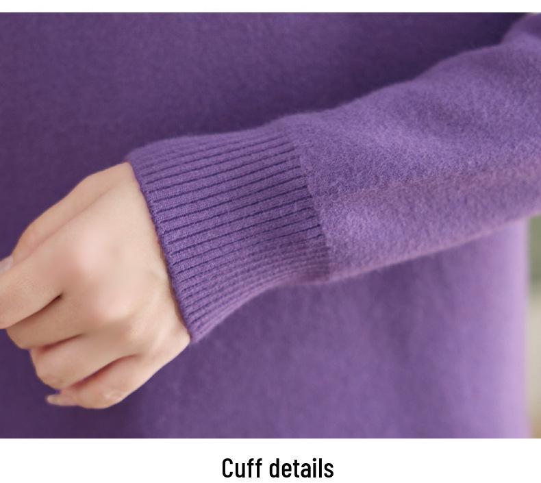 Women's Winter Velvet High-Neck Top: Fashionable Clothing for Middle-Aged Women (40-60 Years)