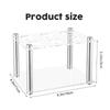 6 Hole Flavor Cartridges Organiser With Acrylic Construction Clear Spacious Designs Stoarge Rack